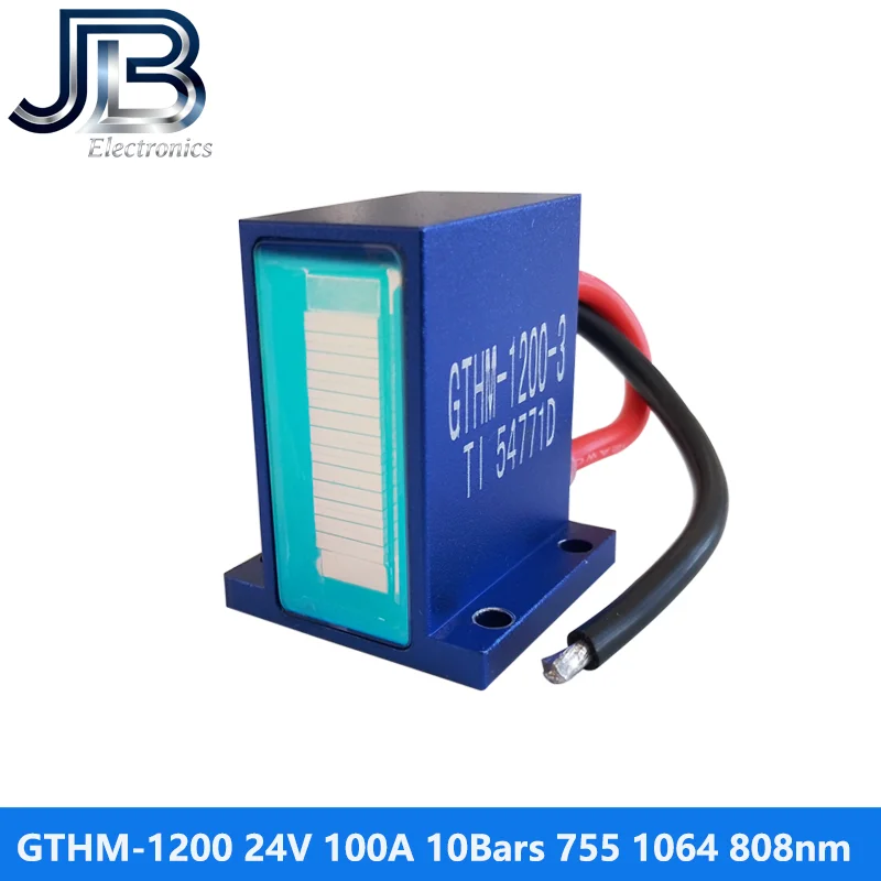 Pila láser azul GTHM-1200-3 12Bars 24V 100A 1200W 808nm para depilación