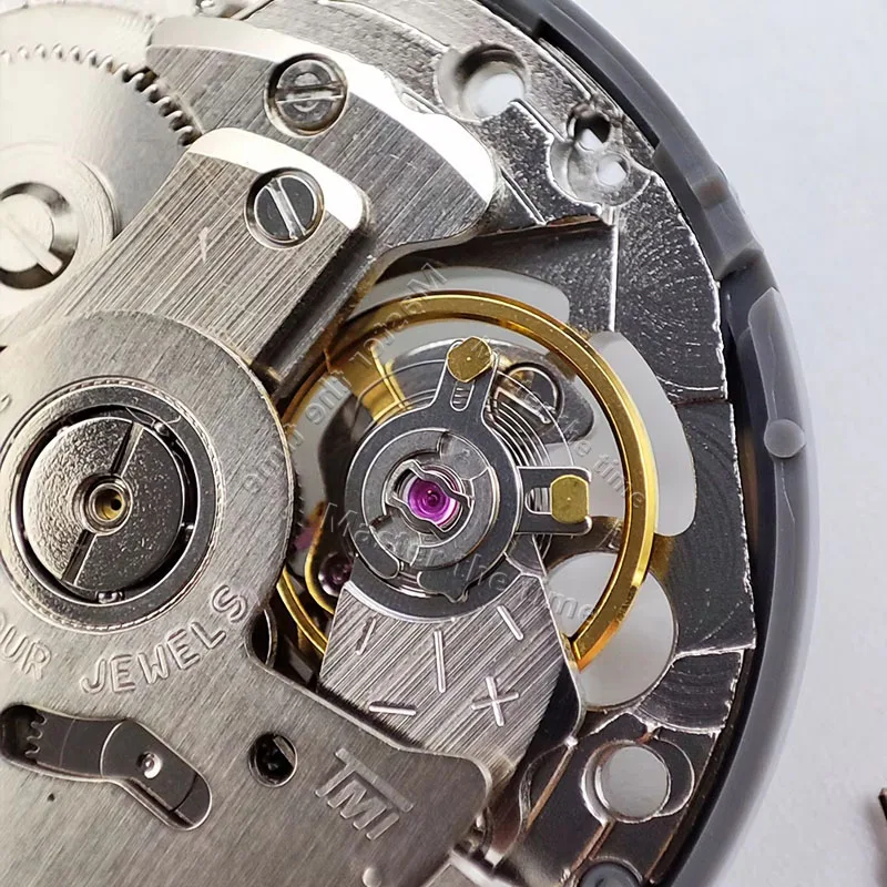 Novo Japão nh38 movimento nh38a padrão nh3 24 jóias importado relógio automático de metal enrolamento de alta precisão