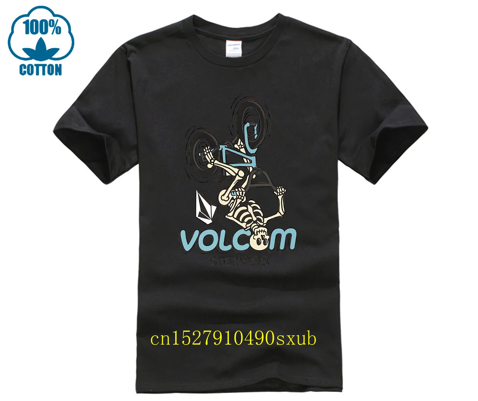 Volcom Skele Flip T Shirt White