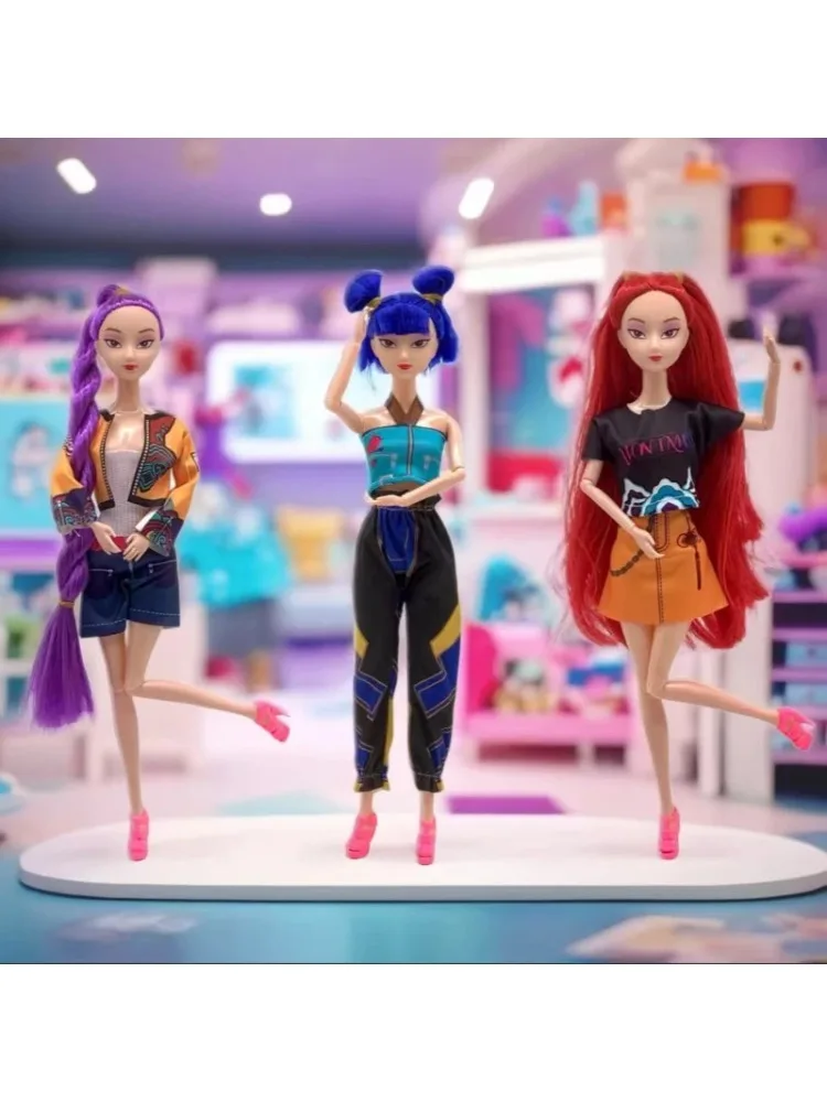 2025 أنيمي K-Pop شيطان الصيادين الساحرة هنتر مجموعة عالية المظهر الغراء دمية دمية الفتاة القلب دمية الزخرفية هدايا العيد