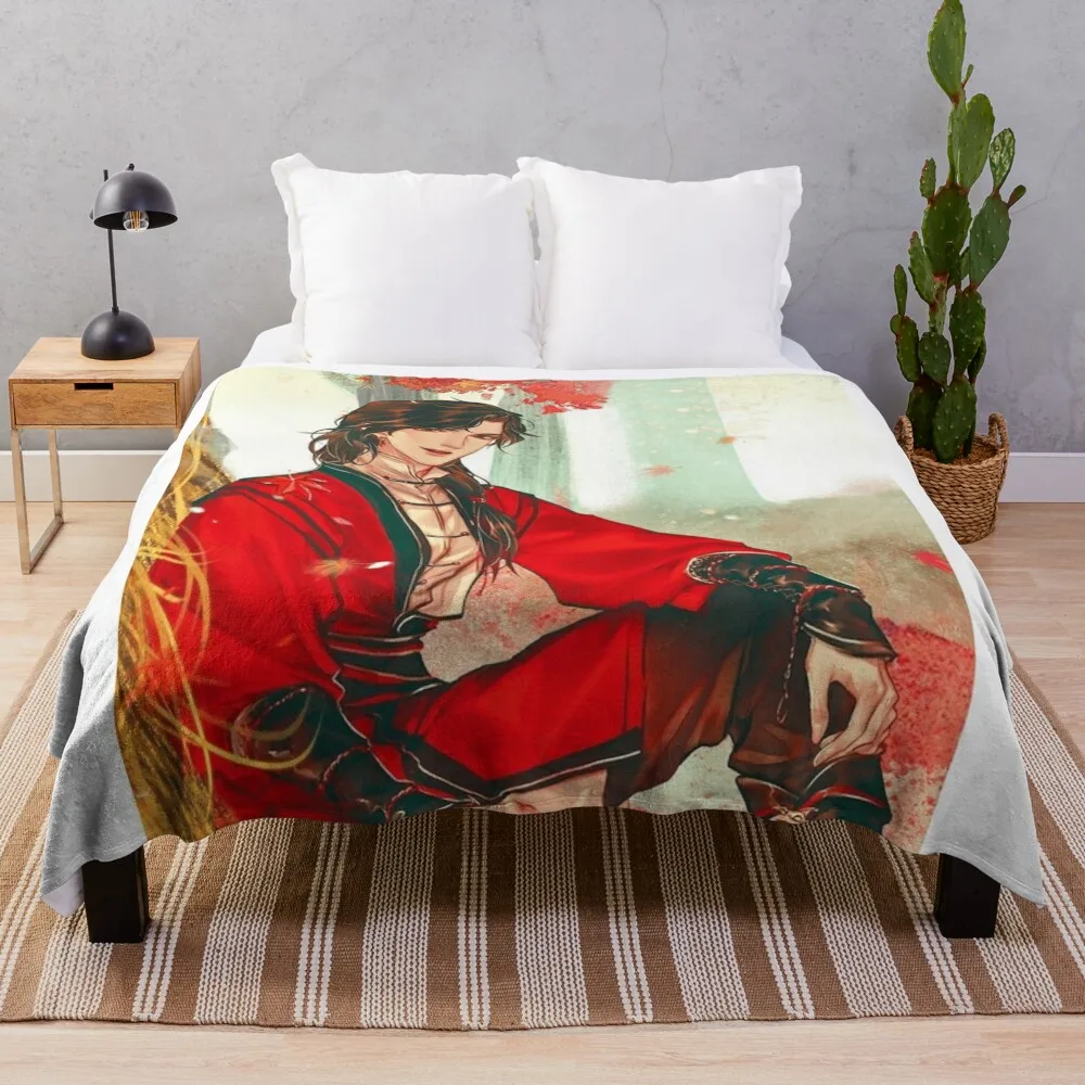 

Hua Cheng Throw Blanket Blanket Sofa Bed linens anime