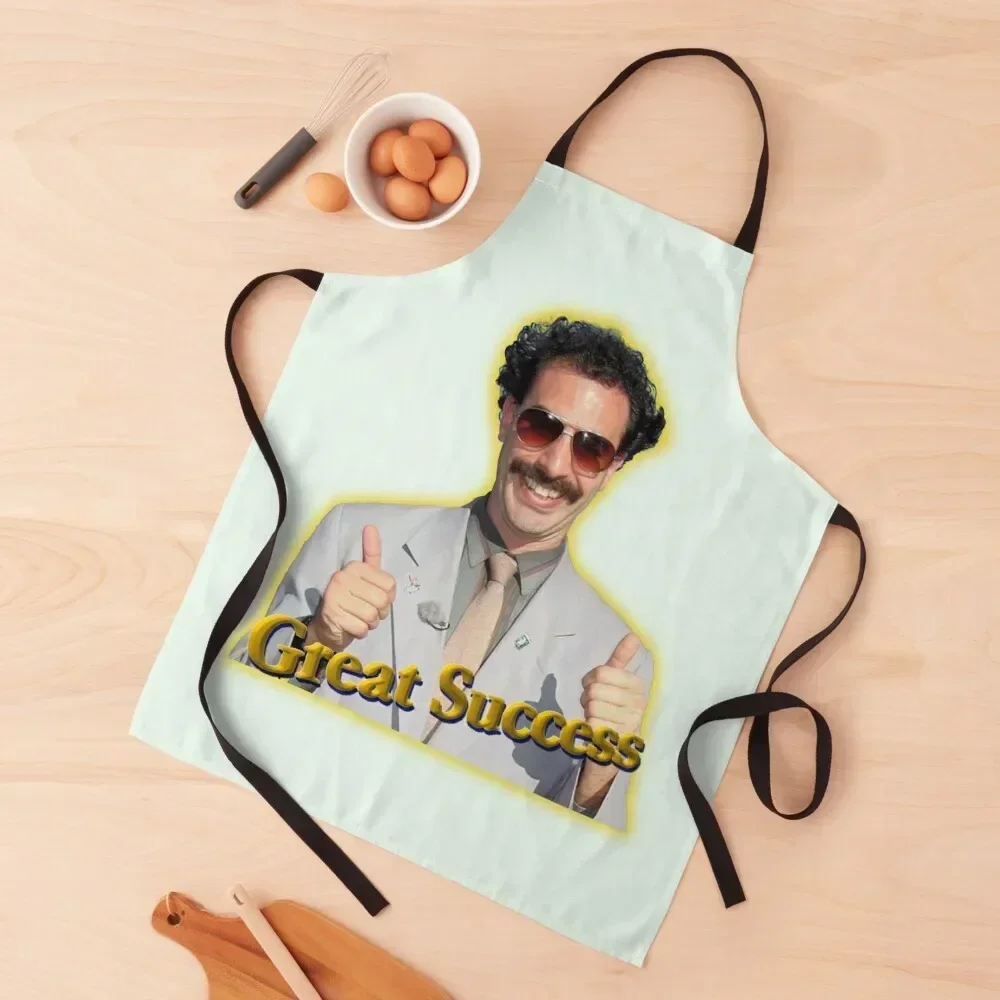 Borat Great Success sticker Apron christmas decoration Hairdressing man chef uniform Apron