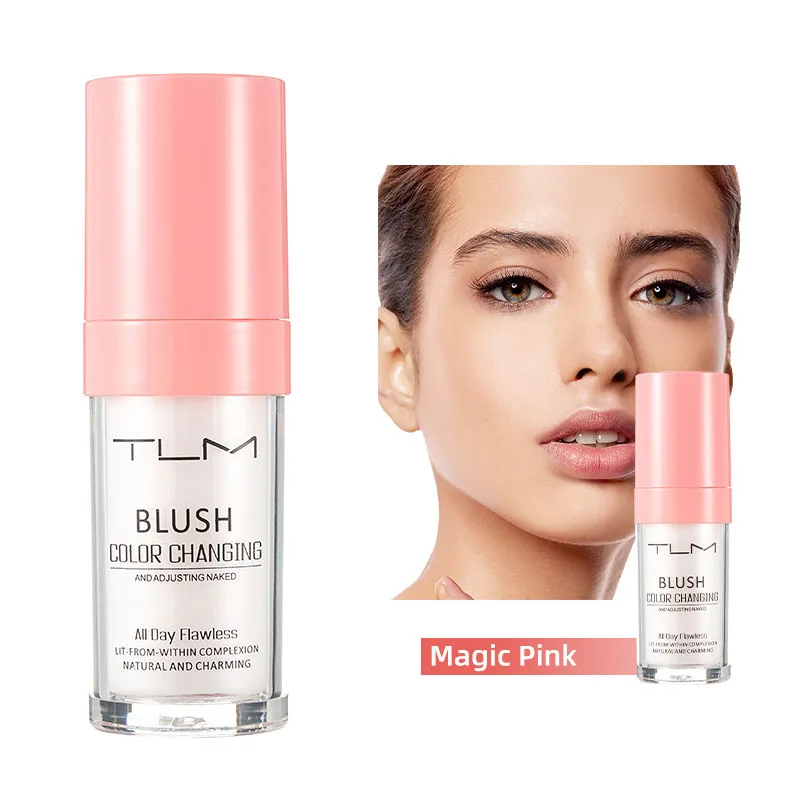 30ml TLM Vloeibare Blush Blijvende Moisturizer Magic Veranderende Natuurlijke Gezicht Blusher Waterdichte Vloeibare Foundation Gezicht Basis Make-up