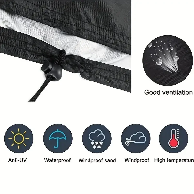 غطاء طاولة بلياردو عالي الجودة ومقاوم للغبار - قماش أكسفورد عالي التحمل من الدرجة البحرية، مقاوم للأشعة فوق البنفسجية، مقاوم للخدش والتمزق مع #3