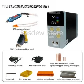 HT-SW01H 21KW 3500A Lithium Battery Spot Welding Machine/High Power 18650/21700 Battery Spot Welder for battery 0.5mm thickness