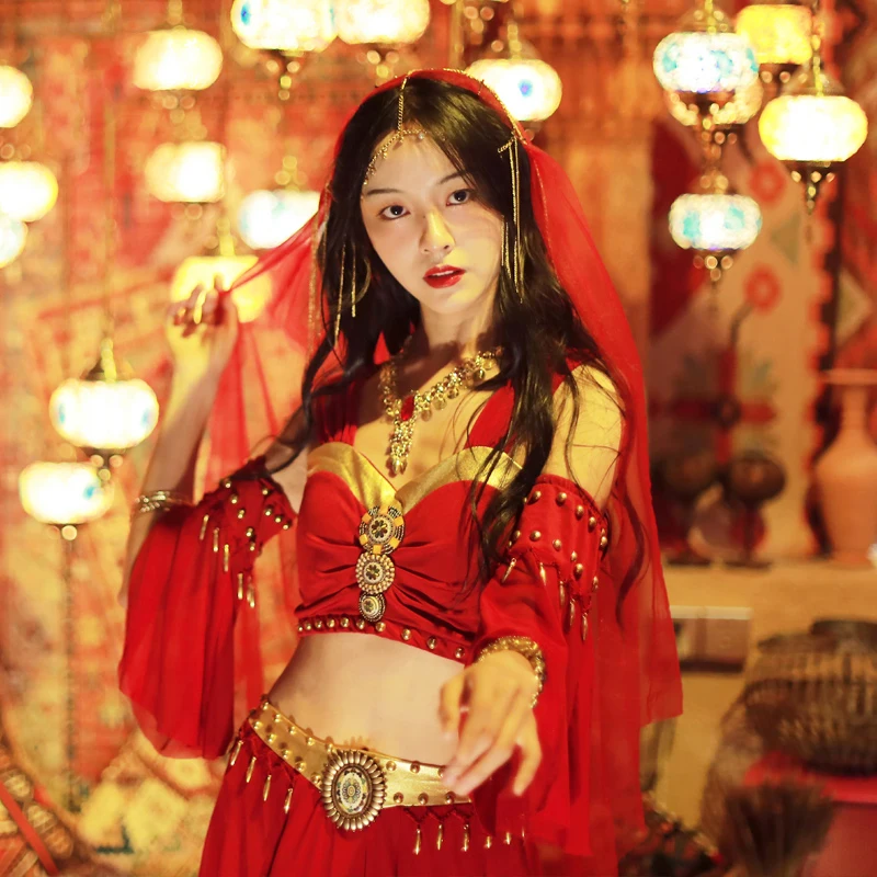 Halloween Antico greco Toga Goddesses Costumi Festa Regina egiziana Costume Nefertiti Gold Trim Toga Cosplay Outfit 5 pezzi Set