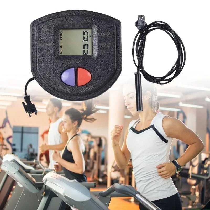 U1JC Exercise Bike Electronic Meter Counter Stepper Counter Pedometer Monitor LCD Display Monitor for Fitness Equipment