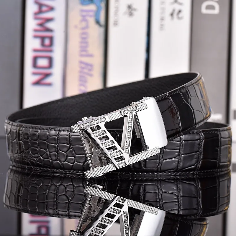 Высококачественный мужской ремень из кожи дермы, роскошный брендовый дизайнерский пояс, костюм, джинсы, официальная одежда, ремни известного бренда с автоматической пряжкой