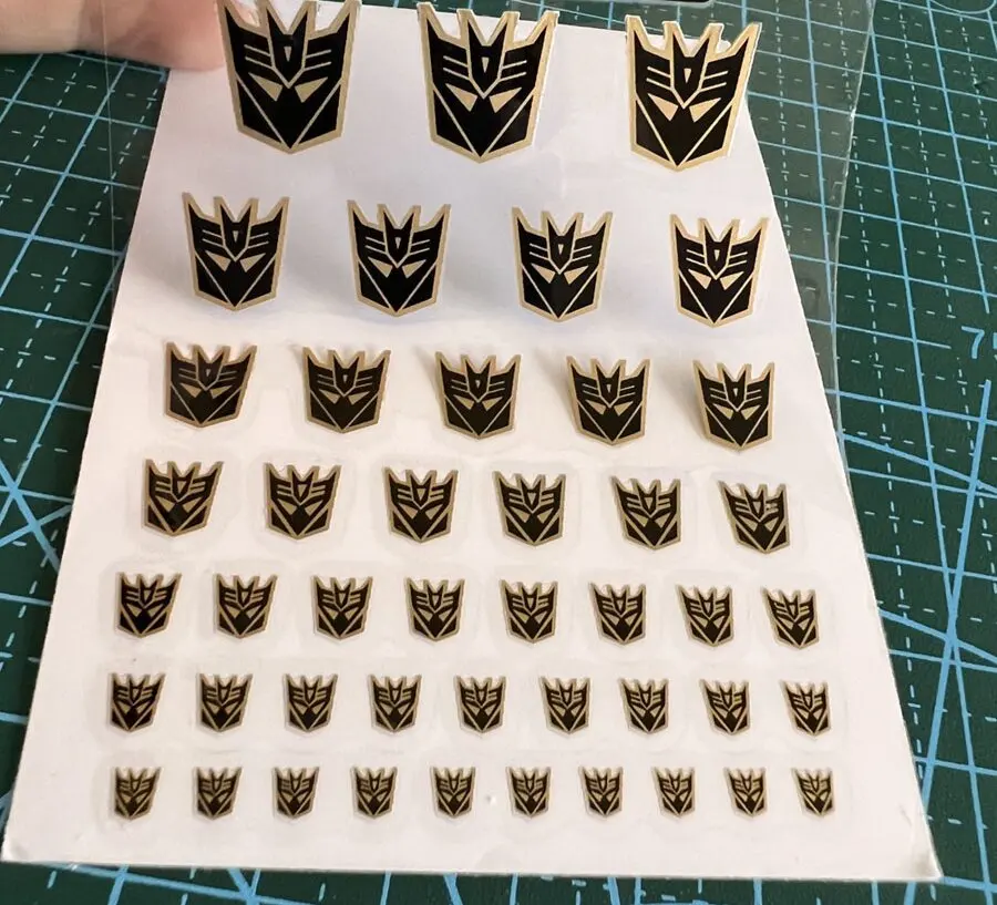 在庫あり 45枚入り ロボットおもちゃ G1 ステッカー シンボル デカール カスタムDIYおもちゃ アクセサリー デコレーション用