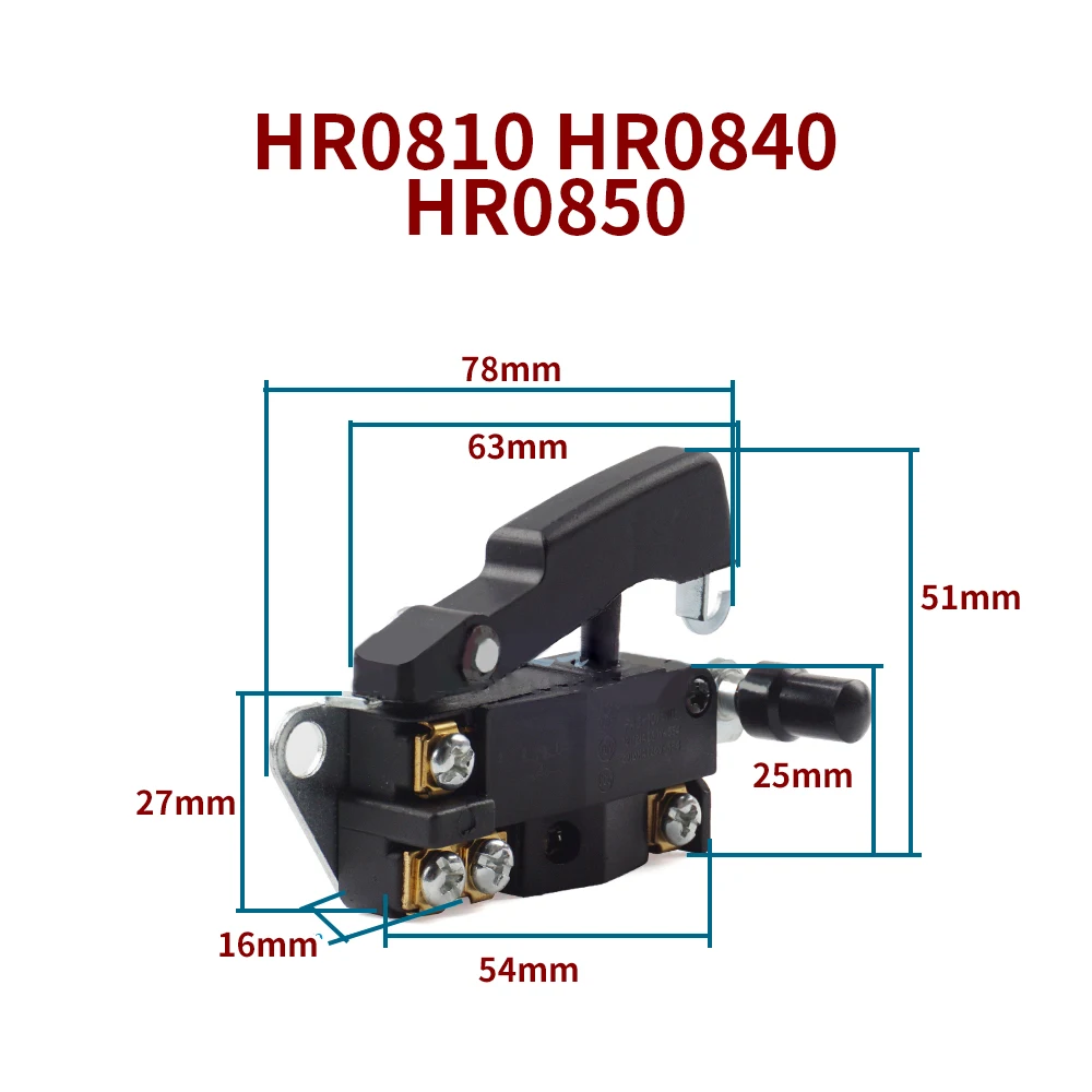

Electric pick switch for Makita HR0810 0840 0850 impact drill start switch power tool accessories replacement