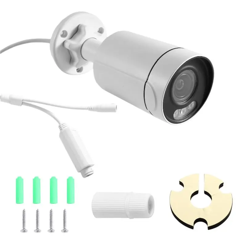 [NEW A09R!】 Auto-Zoom Poe Bullets Camera 5MP 4X Digital Zoom Color Night Vision 108° Wide Angle Outdoor Security IP Camer