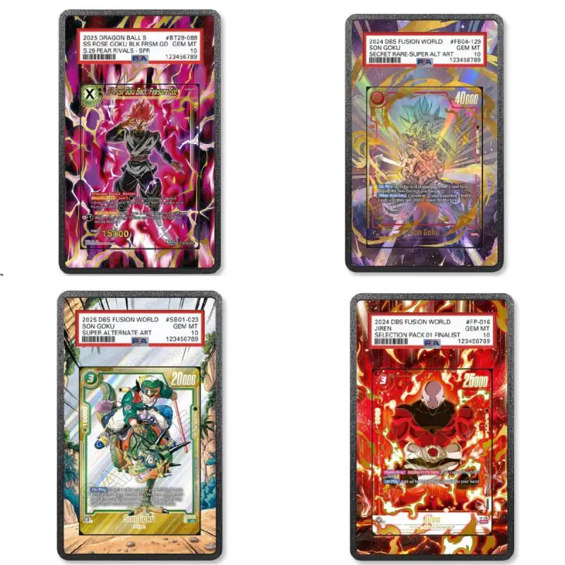 

Anime Acrylic Protective Case for Son Goku Jiren Gogeta Self Made Game Expand Art Card Display Case Desktop Decoration Gifts