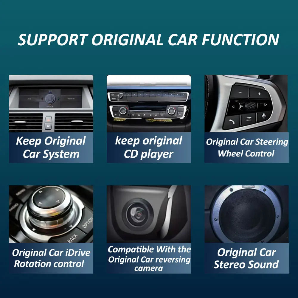 Android 15 Car Multimedia Video Player for BMW Series 3/4 F30 F31 F32 F33 F34 F36 2013 - 2019 NBT EVO System GPS Navi 4G Carplay