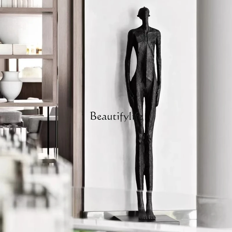 

02Entrance Lobby Decorative Art Abstract Living Room TV Cabinet Large Floor Sculpture Ornament