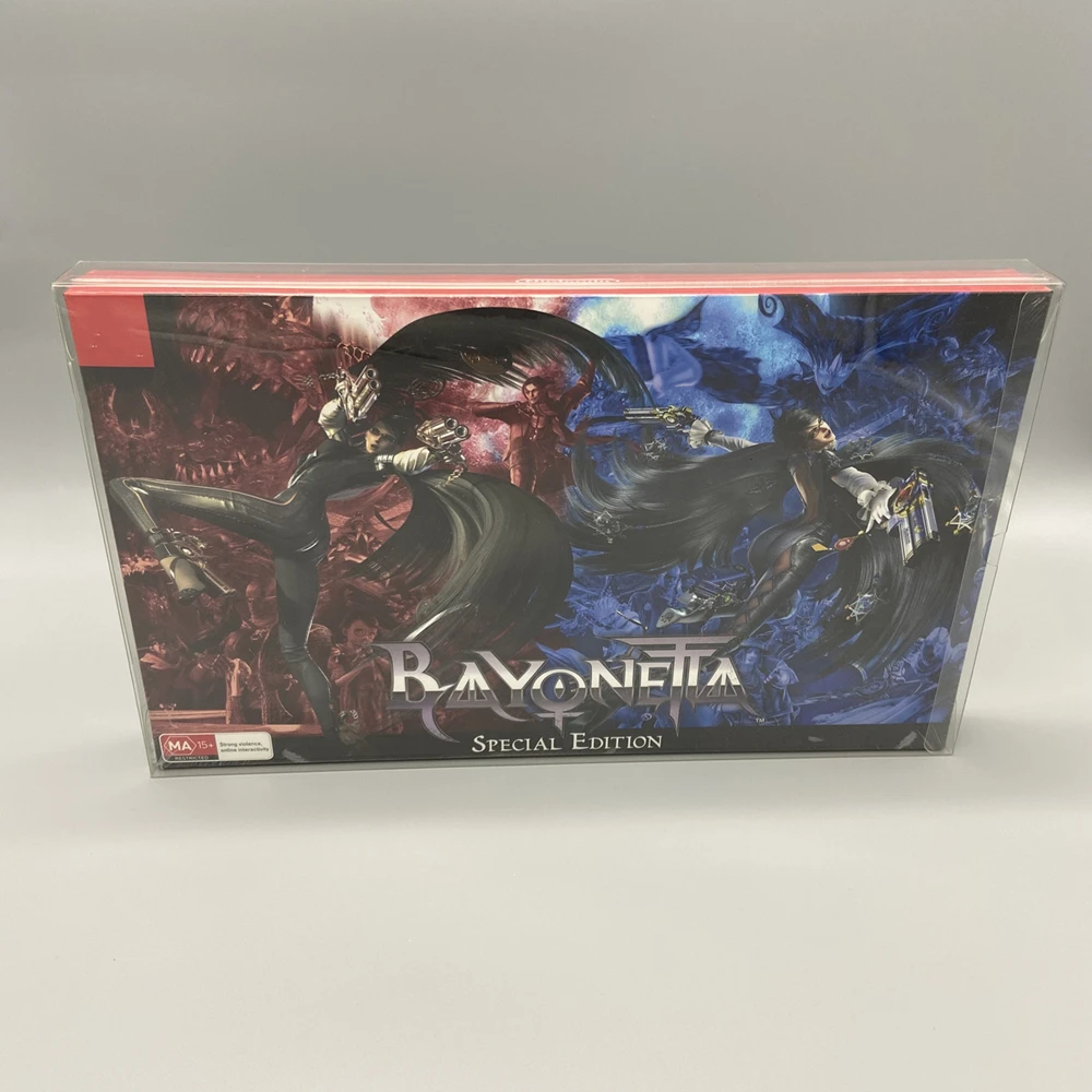 Transparent Box Protector For Bayonetta 2 Collect Boxes For Nintendo/Switch/NS Game Shell Clear Display Case For AUS/JPN