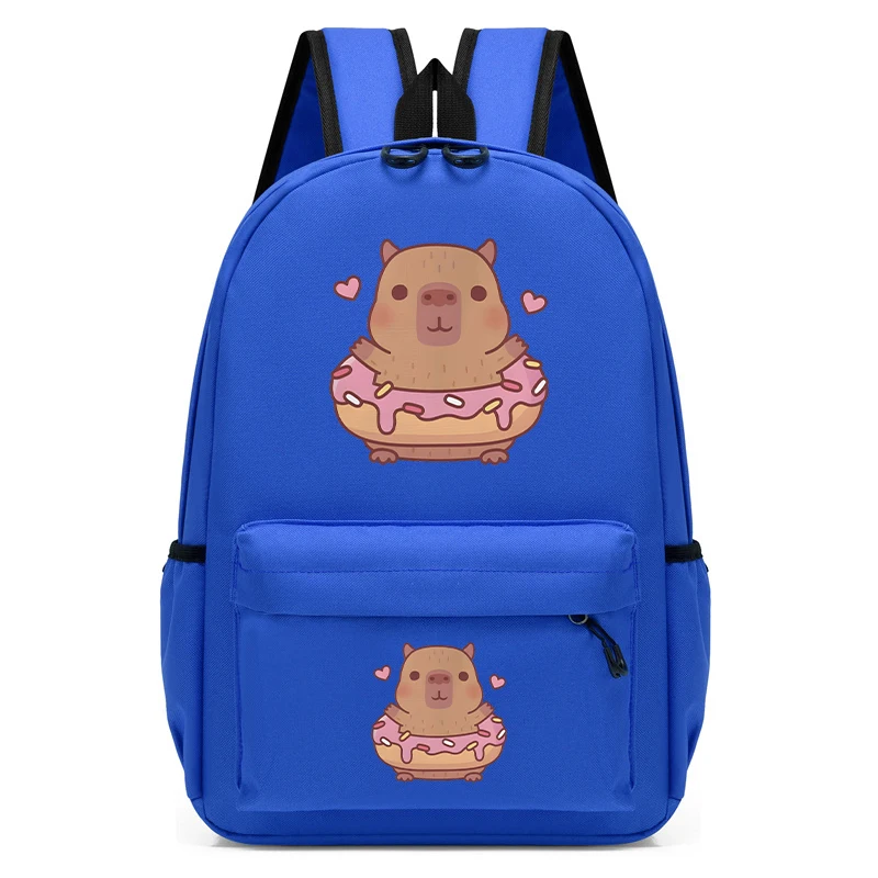 New Cute Trend CHILDREN'S School shoulder zaino Bag Cute capibara Donut School student zainetto Kids Anime Cartoon Bagpack