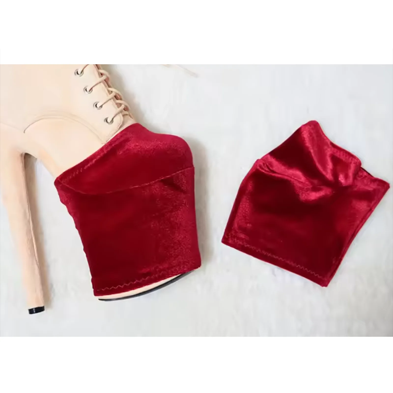 2 protectores de zapatos para Pole Dance, de terciopelo, antiarañazos, para bailarinas de striptease