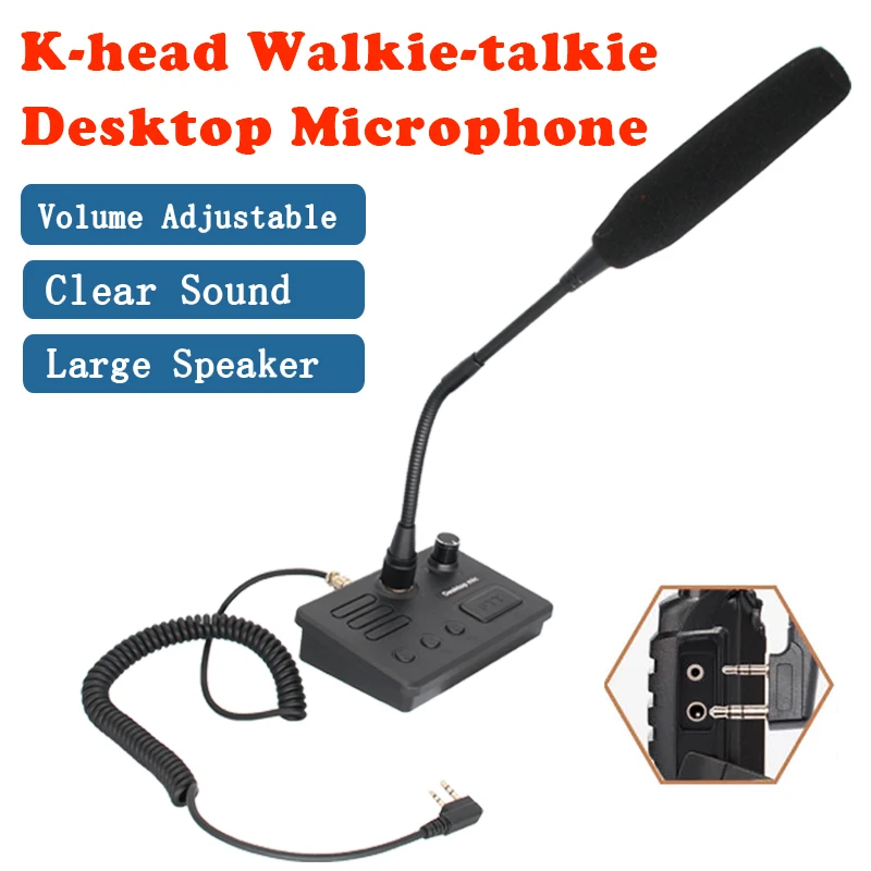 k-type-2pin-two-way-radio-desktop-gooseneck-microphone-meeting-room-speech-mic-speaker-for-baofeng-888s-uv5r-uv-5re-kenwood