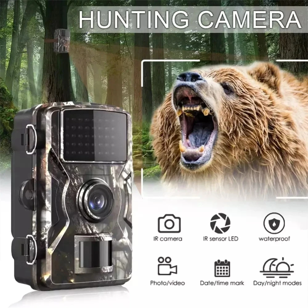 

DL001 Wildlife Track Camera Invisible Infrared Night Vision Motion Pet Activated Trail Cam 16MP HD Animal Observation Camrecorde