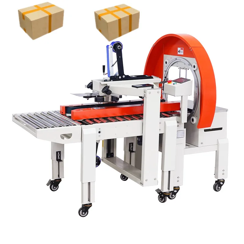 

Полуавтоматическая электрическая ленточная упаковочная машина для пищевых бумажных материалов и экспресс-упаковки картонных коробок