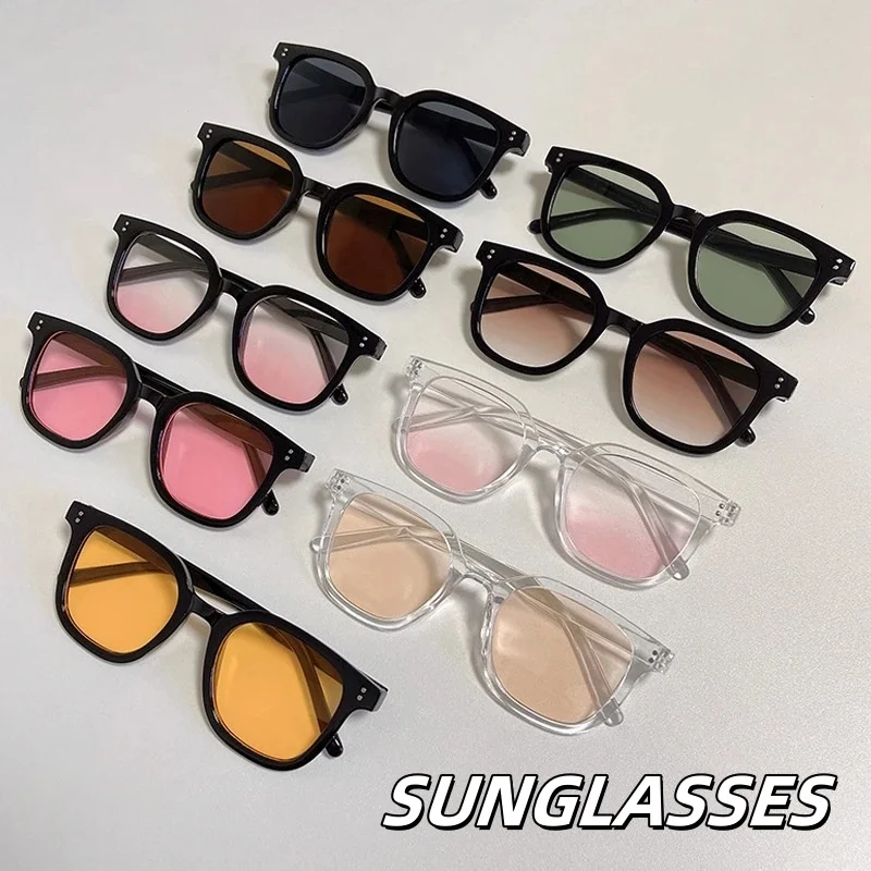 

New Square Fashion Sunglasses Essential for Men's and Women's Outdoor Travel Vacation and Sun Protection UV400 Shades Eyewear