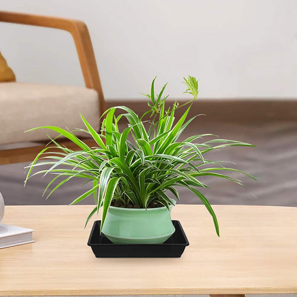 

10Pcs Plastic Plant Pot Saucer Flowerpot Tray Rectangle Water Drip Tray for Indoor Outdoor Plants Plant Trays for Indoors