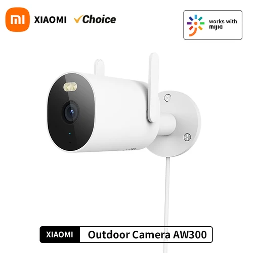 Cámara exterior XIAOMI AW300 IP66 2,4G visión nocturna a todo Color Full Hd conversación bidireccional sonido luz advertencia aplicación 2K detección humanoide