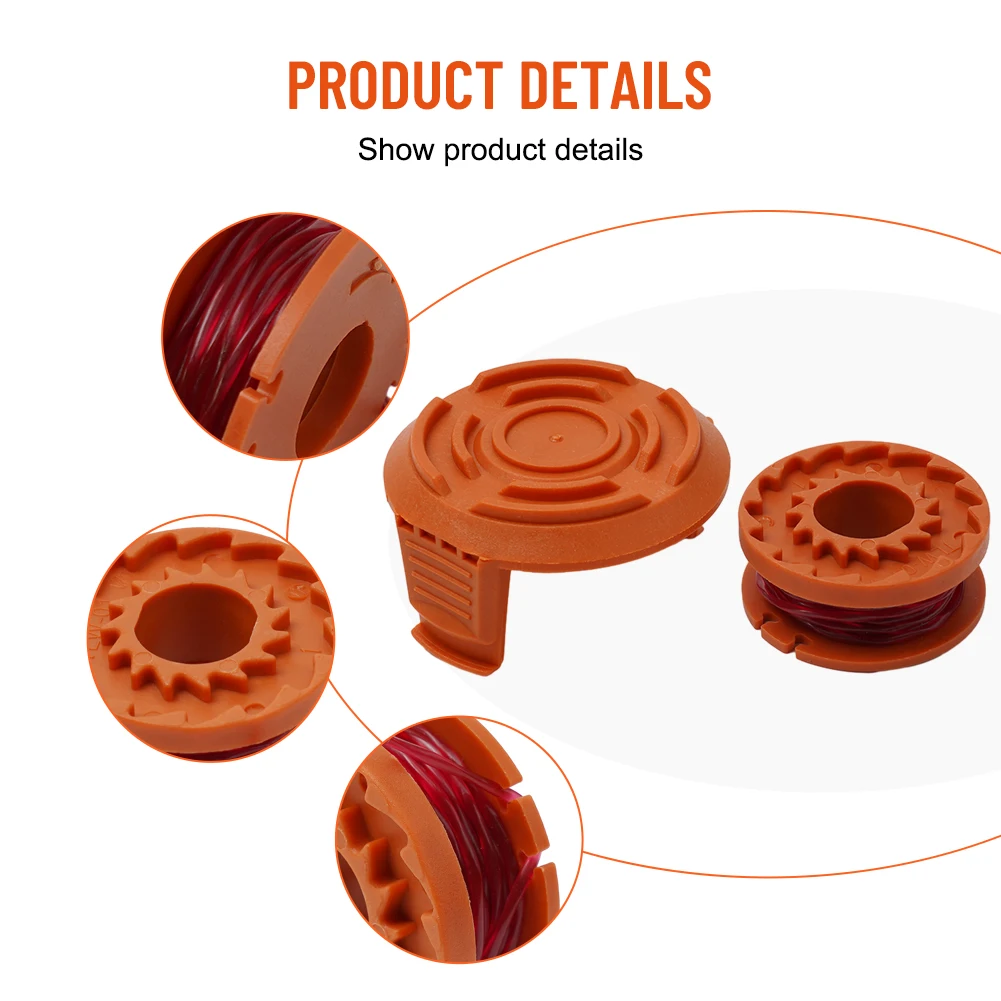 Lawn Mowers Tools Trimmer Spool WA0010 WA6531 WG151E WG154E Line Size Parts WG160 0.065 Inch Diameter 10 Feet Length