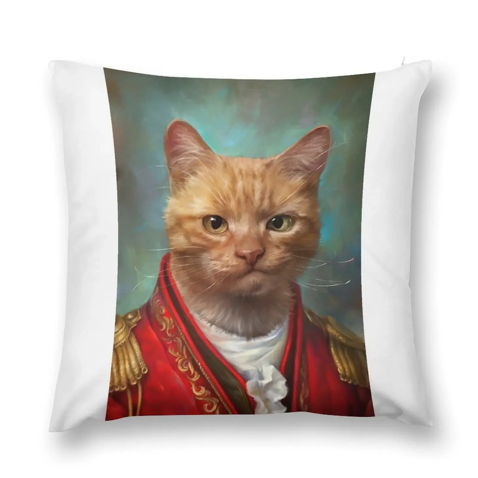 Court General Wise Cat Throw Pillow Luxury Pillow Case home decor items Cushions For Decorative Sofa pillow