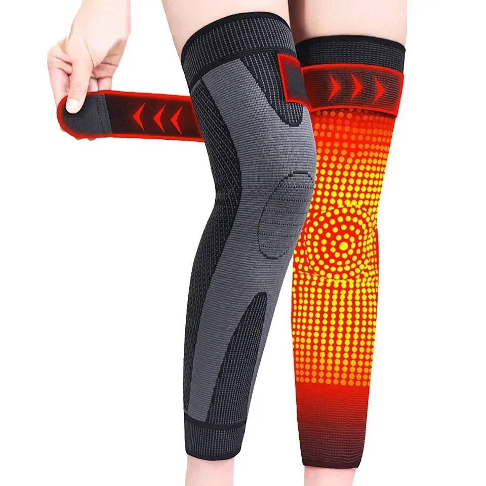 1 Pc Self Heating Knee Pads Brace Sport Mugwort warmth Long Knee pad Knee Support For Arthritis Joint Pain Relief Leg protection