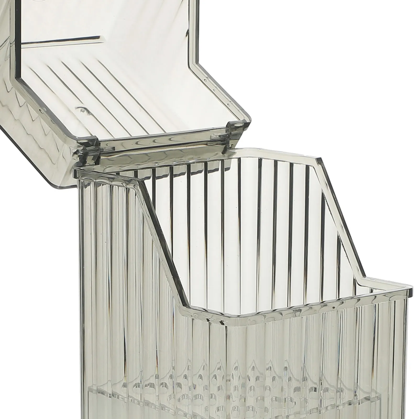 

Makeup Brush Storage Container Plastic Cosmetics ganizer Mini Holder Vanity Firm Bottom Smooth Surface Stable Placement