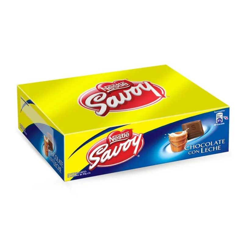 Nestlé Savoy milk chocolate 12 units (360g)