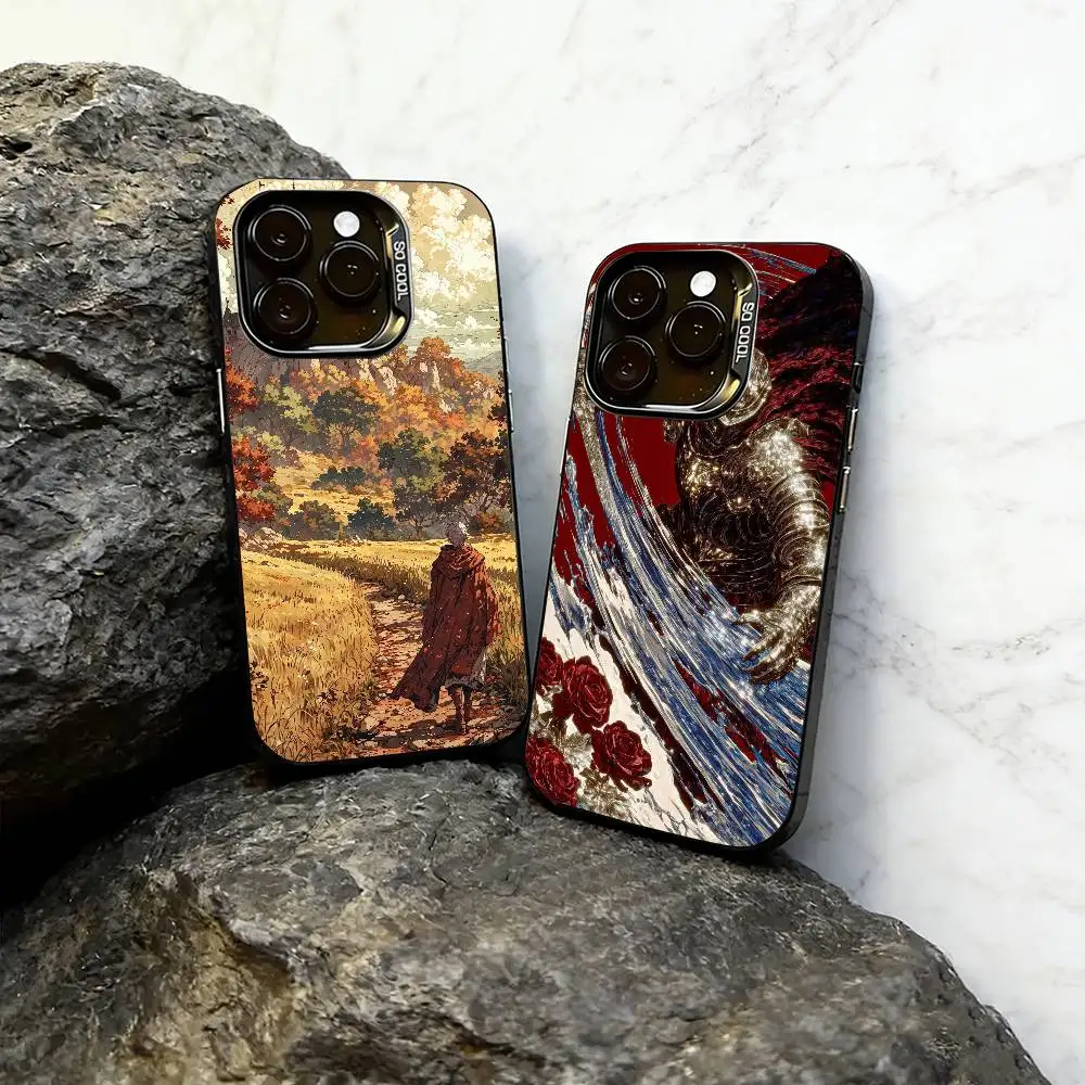 

Medieval Art Phone Case For iPhone 17,16,15,14,13,12,11 Plus,Pro Max,XS,Colorful Silver Phone case Funda Cover