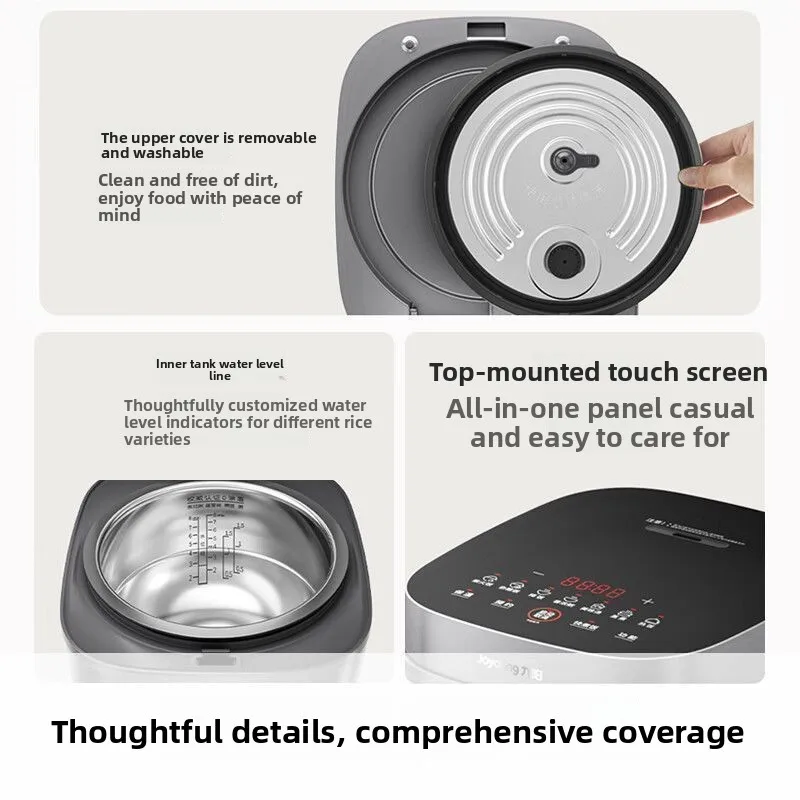 316L stainless steel rice cooker with 0 coating, multi-functional stainless steel heating inner pot for cooking rice (40F316L)