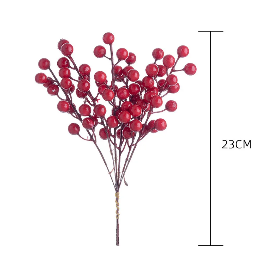 YOUZI 6 Heads 5pcs/Bunch Artificial Faux Berries Branch Table Arrangements Bouquets For Wedding Home Decoration