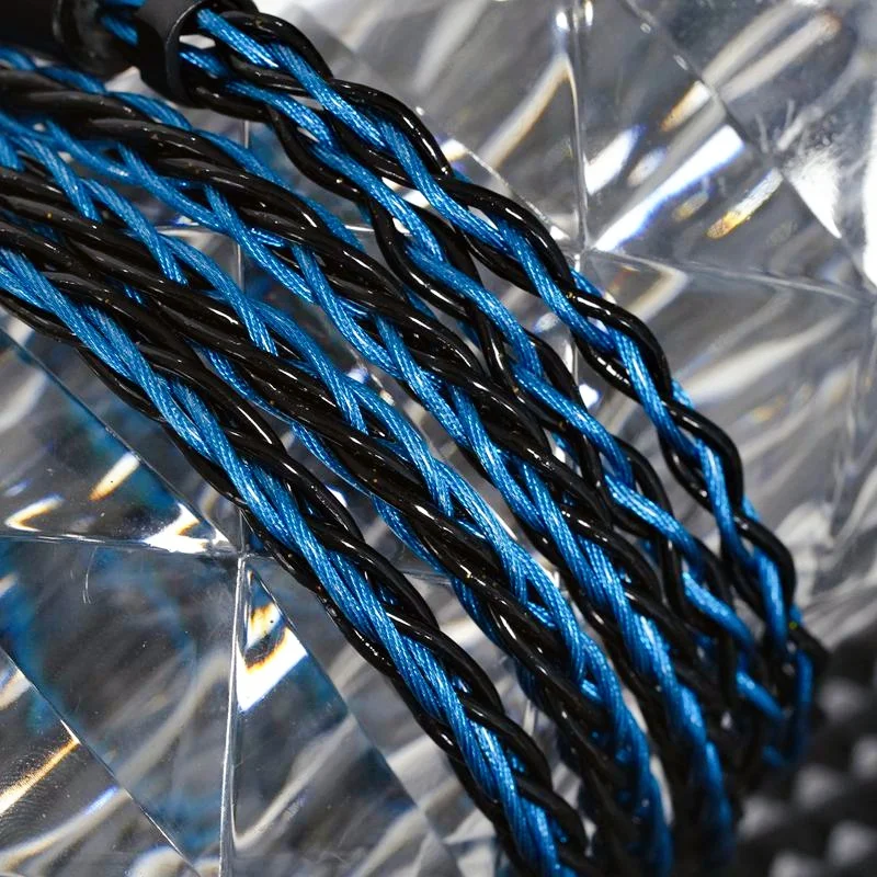 XINHS XH17 Blue Flame 8-Core 5-Element + OCC Graphene HIFI Kopfhörer-Upgrade-Kabel für alle Arten von Kopfhörern 0,78 2PIN/IE900 – Detail 2