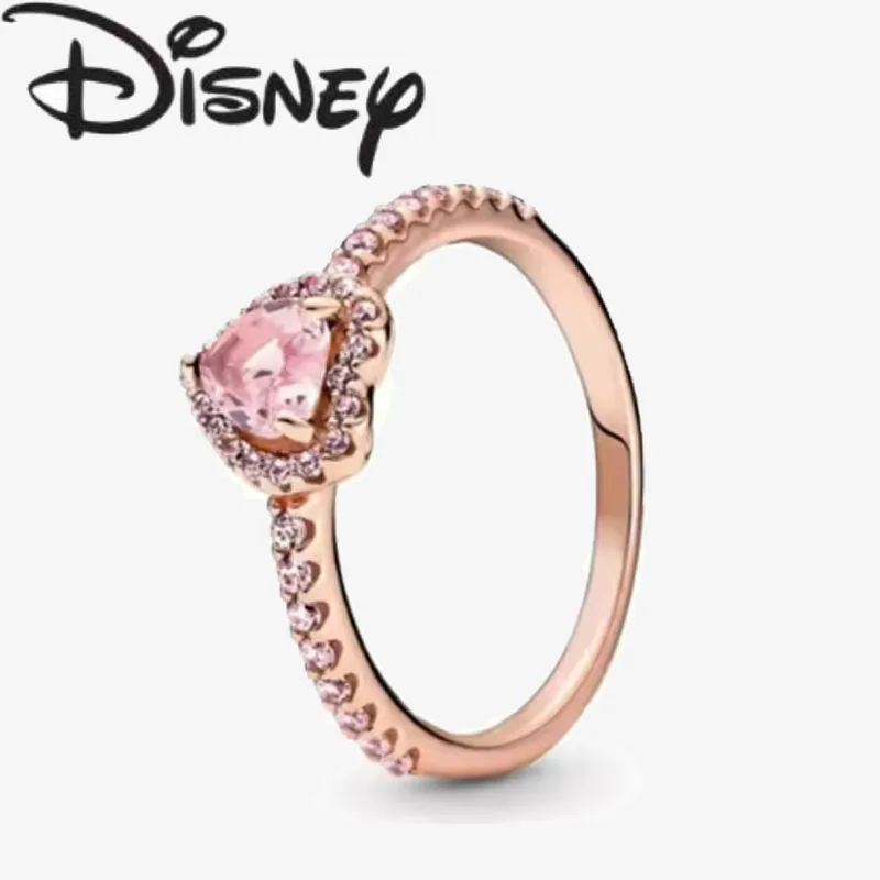 Disney 2024 New Fashion Creative Heart Ring for Women Premium Fine Glamour Jewellery Gifts Premium Glamour Jewellery Wholesale