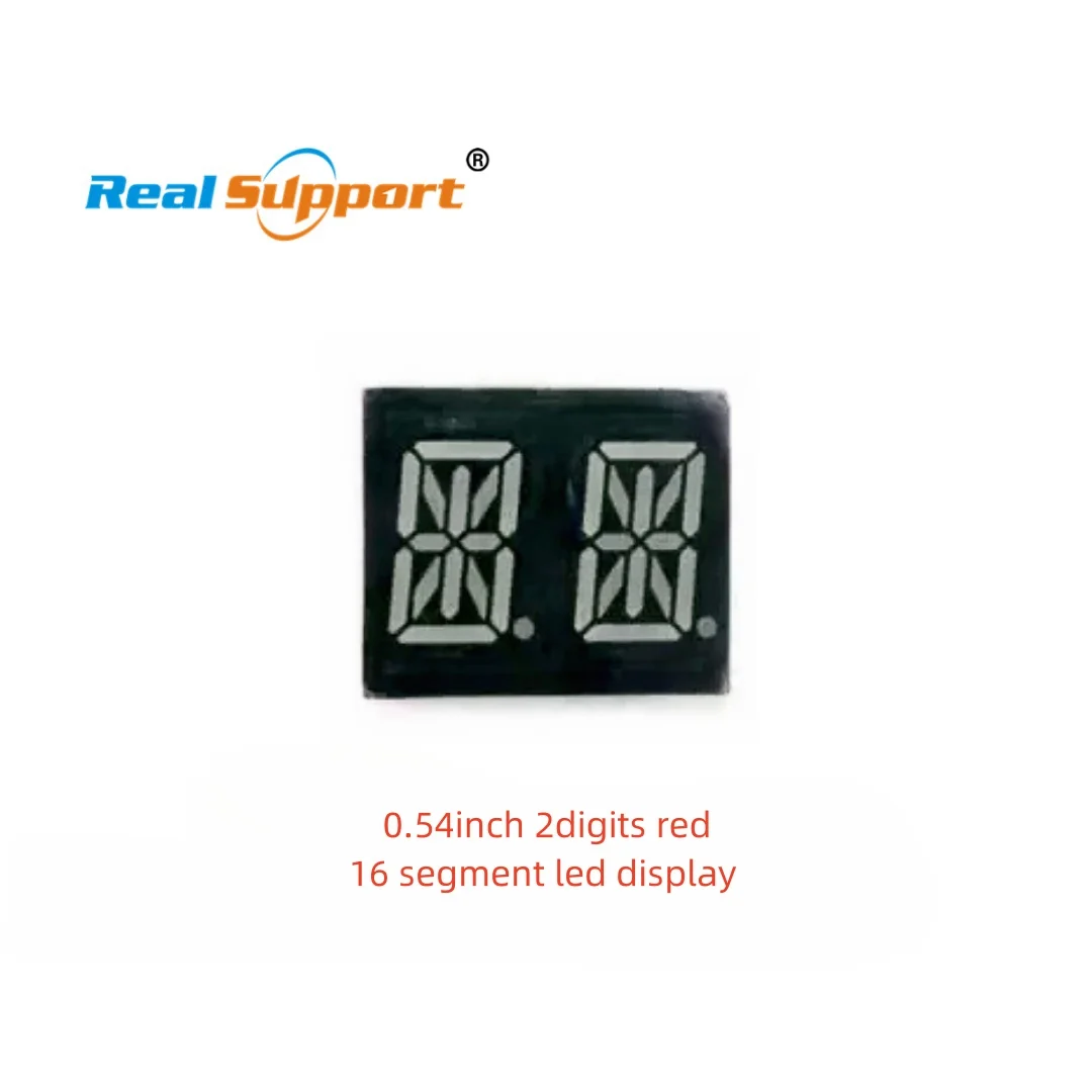 10Pcs/ Lot 0.54inch 2digits red 16 segment led display 5241AS/5241BS