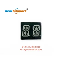 10Pcs/ Lot 0.54inch 2digits red 16 segment led display 5241AS/5241BS