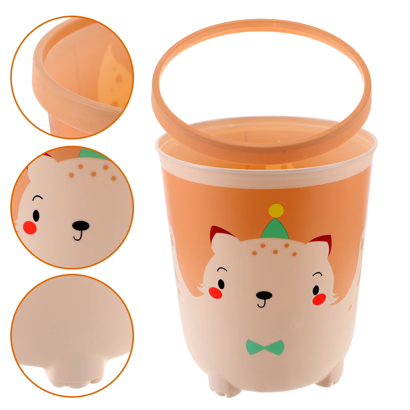 

Cartoon Garbage Can Room Trash Bucket Bedroom Waste Bin Large Capacity Multifunctional Reusable Household