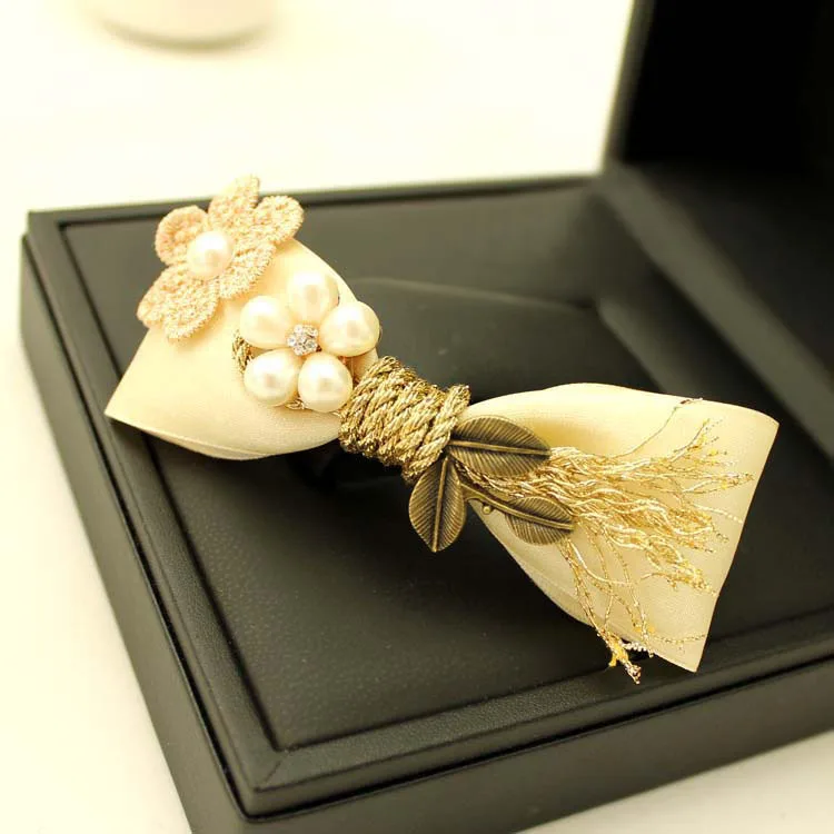 

Hair accessories bow hair clip pearl diamond lace flower new beautiful seasonal hair accessories classic leaf headpiece