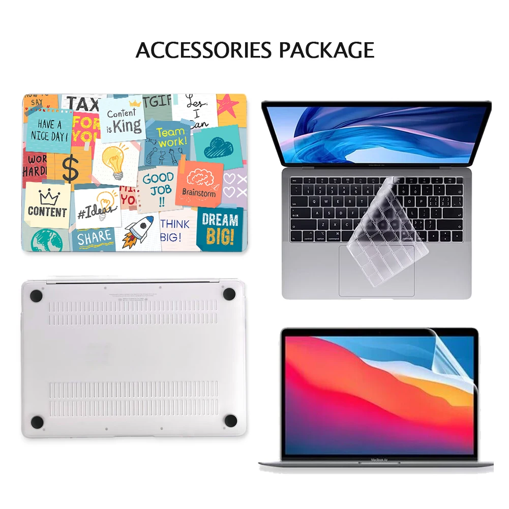 Imagem -03 - Compatível com Macbook Air 13 Polegada Case A2337 m1 A2179 A1932 para Macbook Air 13.6 Polegada m2 A2681 Air 13 A1466 A1369 Shell Rígido