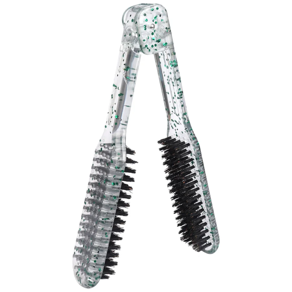 

Зажимная щетка для волос, двухсторонняя расческа для выпрямления волос для женщин, домашний салон, инструмент для укладки, зажимная щетка, парикмахерский инструмент