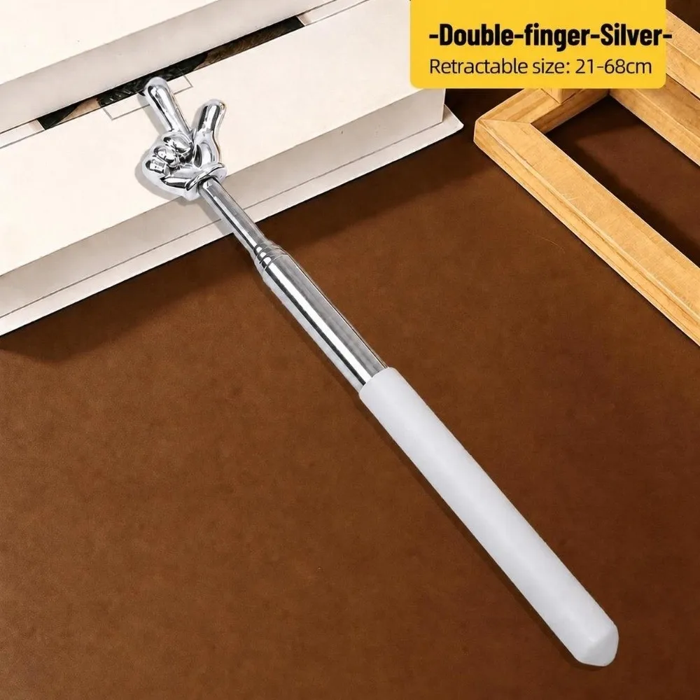 Durable Non-Slip Handle Retractable Reading Stick Finger Design Extendable Teaching Stick Pointing Rod Reading