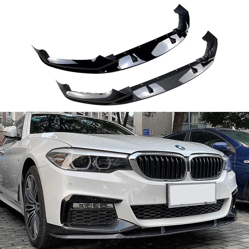 

5Pcs Car Front Bumper Lip Side Splitter Trim Spoiler Body Kit For BMW 5Series G30 G31 G38 520i 525i 530i 540i M Sport 2017-2020