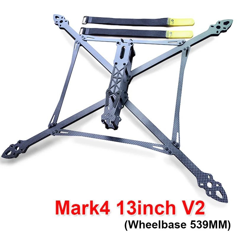 

Mark4 V2 13inch 539mm 3K Full Carbon Fiber TrueX Frame for Long Range FPV Racing Drone Camera Kit