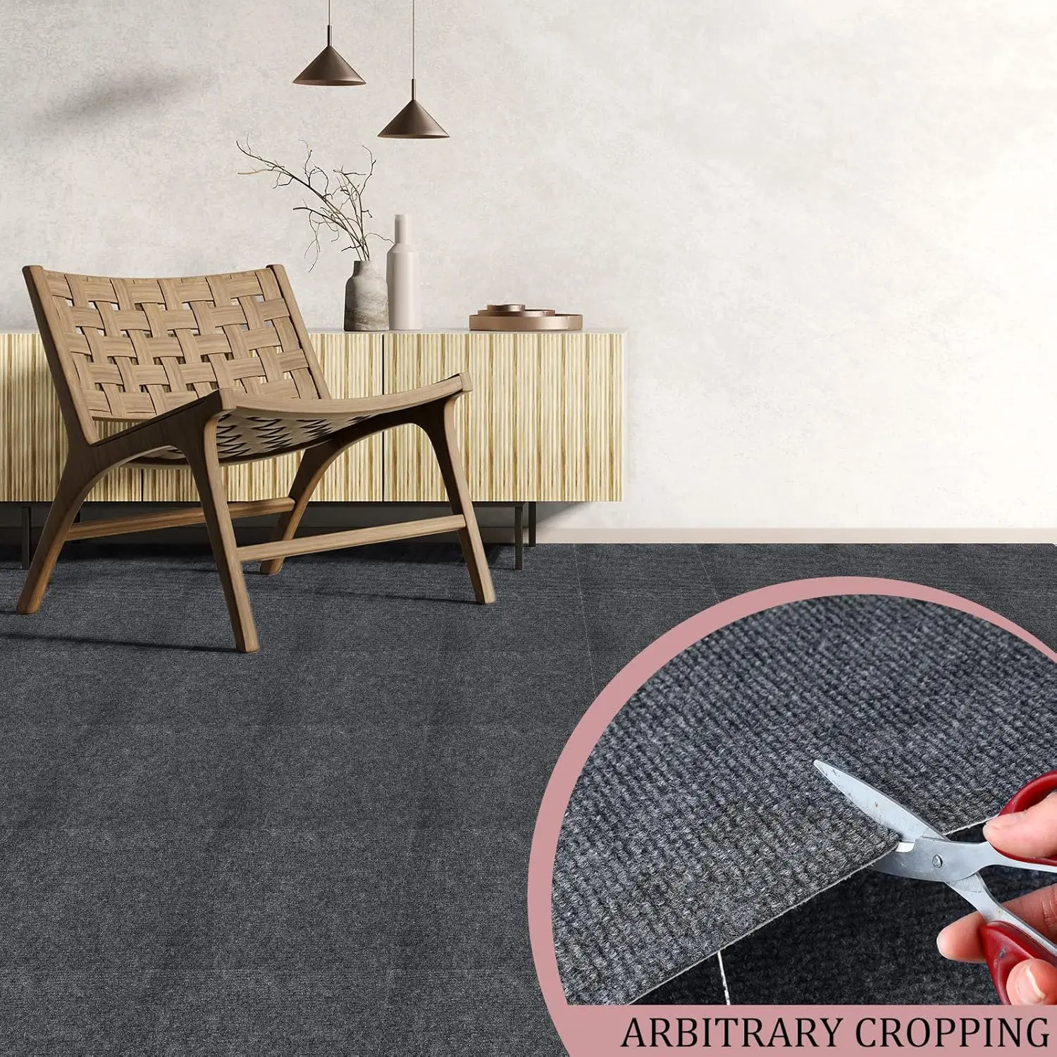Office Non-slip Rolling Chair Comes Self Adhesive Mats Easy Use Suitable for Bedroom Living Room Office Chair Mats and Carpets