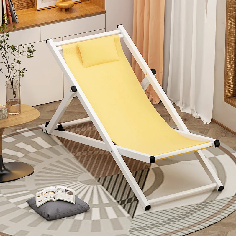 Rest Recliner Beach Chairs Home Balcony Office Telescopic Beach Chairs Folding Home Lazy Silla Plegable Outdoor Furniture QF50OC