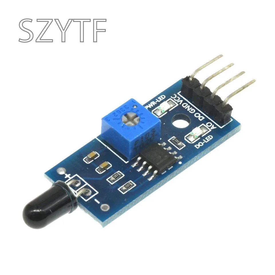 LM393 4Pin 3Pin IR Flame Detection Sensor Module Fire Detector Infrared Receiver Module For Diy Kit