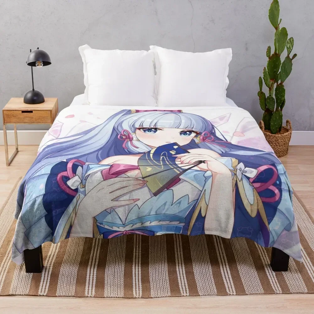 

Kamisato ayaka Throw Blanket Soft Warm Blanket Gift for Men Women Adults